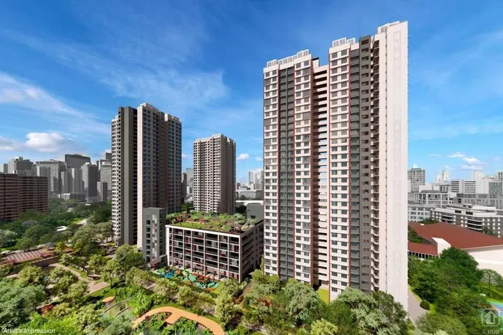 Artist's impression of Alexandra Vista HDB BTO, launched in the July 2025 HDB BTO sales exercise.