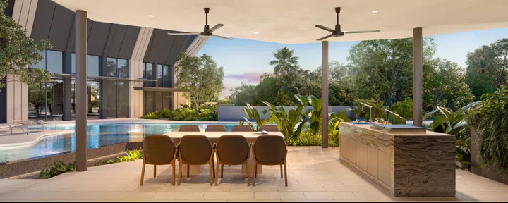 The Serra Residences level 3 BBQ Pavilion.