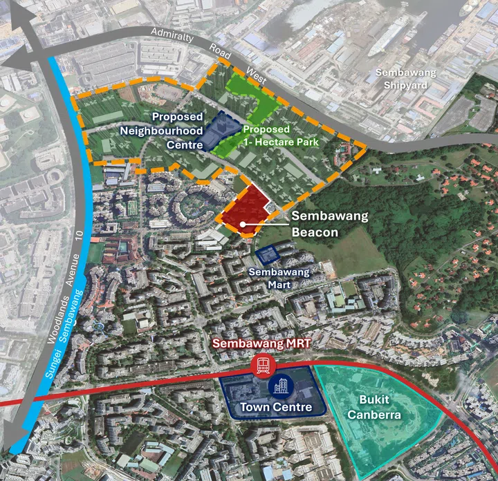 Map of Sembawang North.