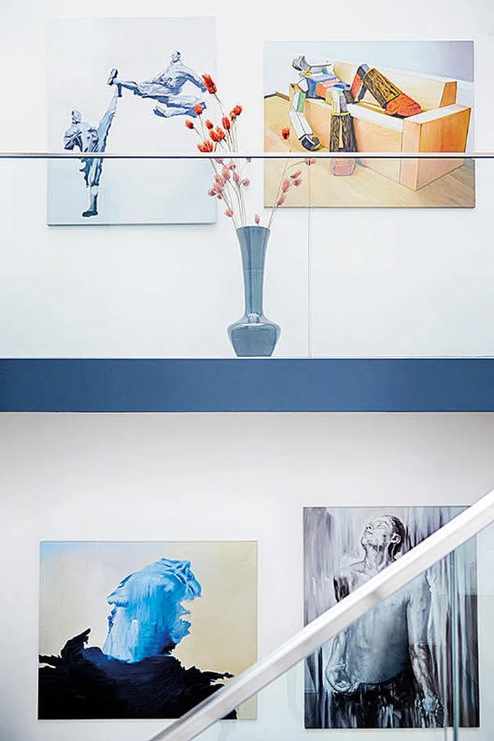 art, terrace, house, terrace house, railing