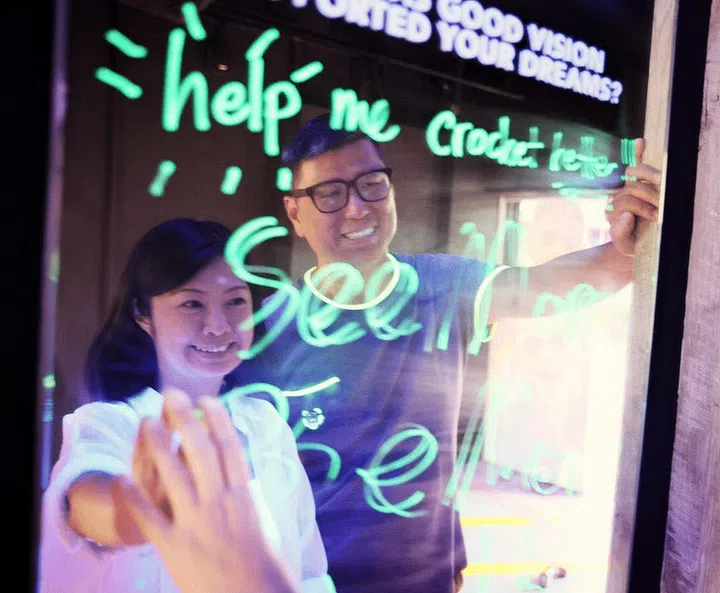 Ms Yvonne Siow and Mr Gary Hong are leading PlayPan to organise all the happenings at Peace Centre. ST PHOTO: KELVIN CHNG