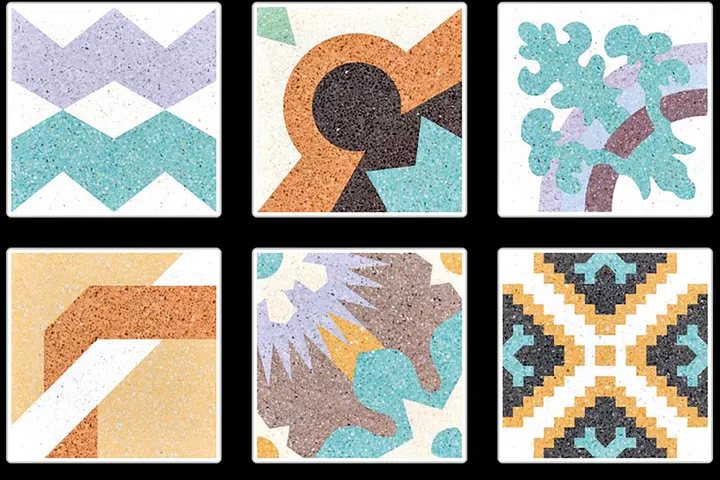 Puerto Rico tile (bottom middle) is available at GF+A Global.