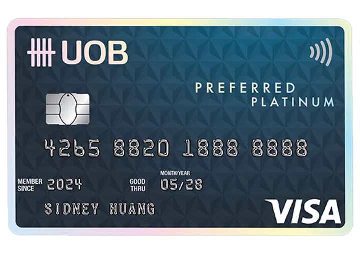 UOB Preferred Platinum Visa rewards credit card
