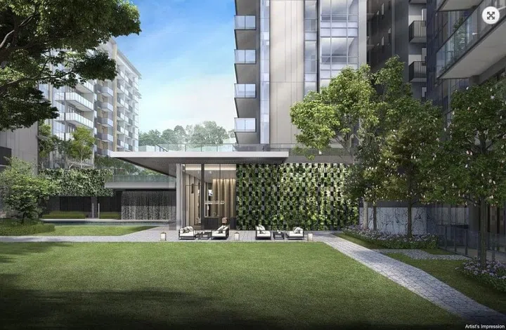 Artist's impression of the communal areas at Forett at Bukit Timah. Image from official Forett at Bukit Timah website