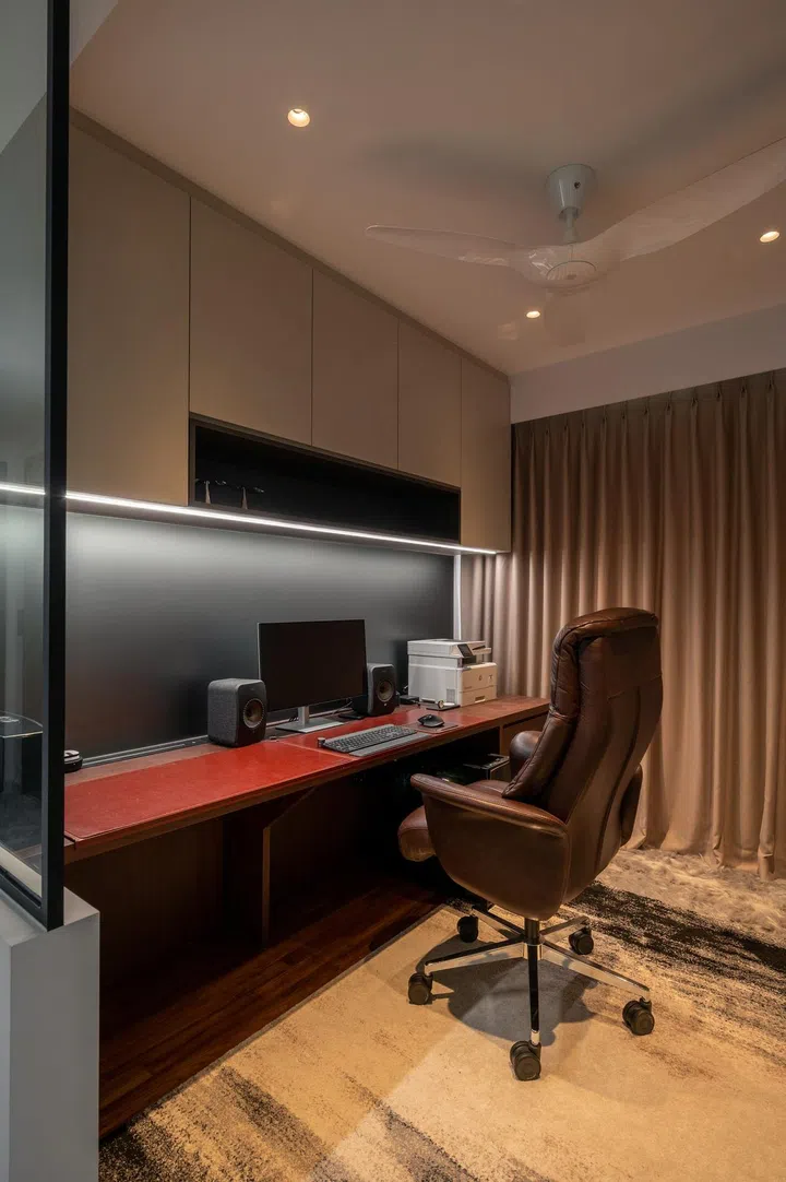 Study room with ample storage space. Photo: Phan Min Er