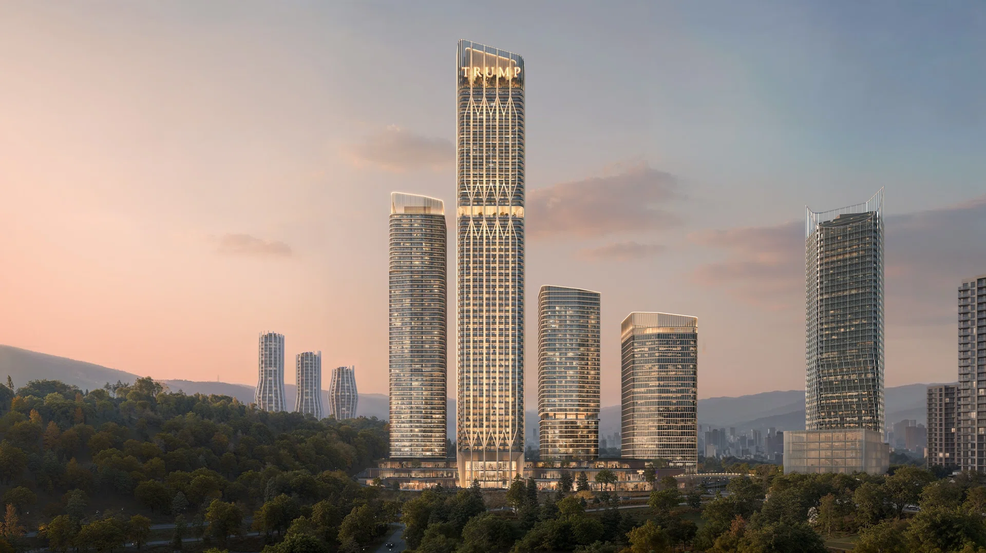 Artist’s impression of the upcoming ‘The Downtown Tbilsi’ mixed-development, urban luxury enclave in the historic capital of Tbilisi, Georgia.