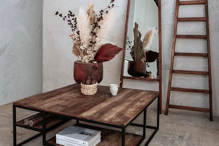 Journey East Tuareg Square Coffee Table