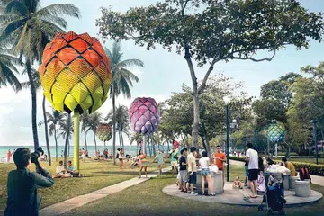 The home-grown winners at the World Architecture Festival were Spark Beach Hut concept by Spark Architects and Woha's Kampung Admiralty project.PHOTOS: SPARK ARCHITECTS, WOHA