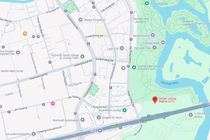 Map showing location of Taman Jurong Skyline HDB BTO.