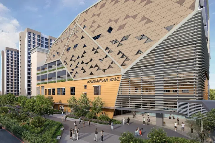 Artist' impression of Kembangan Wave (will include social, commercial, healthcare, fitness amenities, including a preschool and a residents’ network centre).
