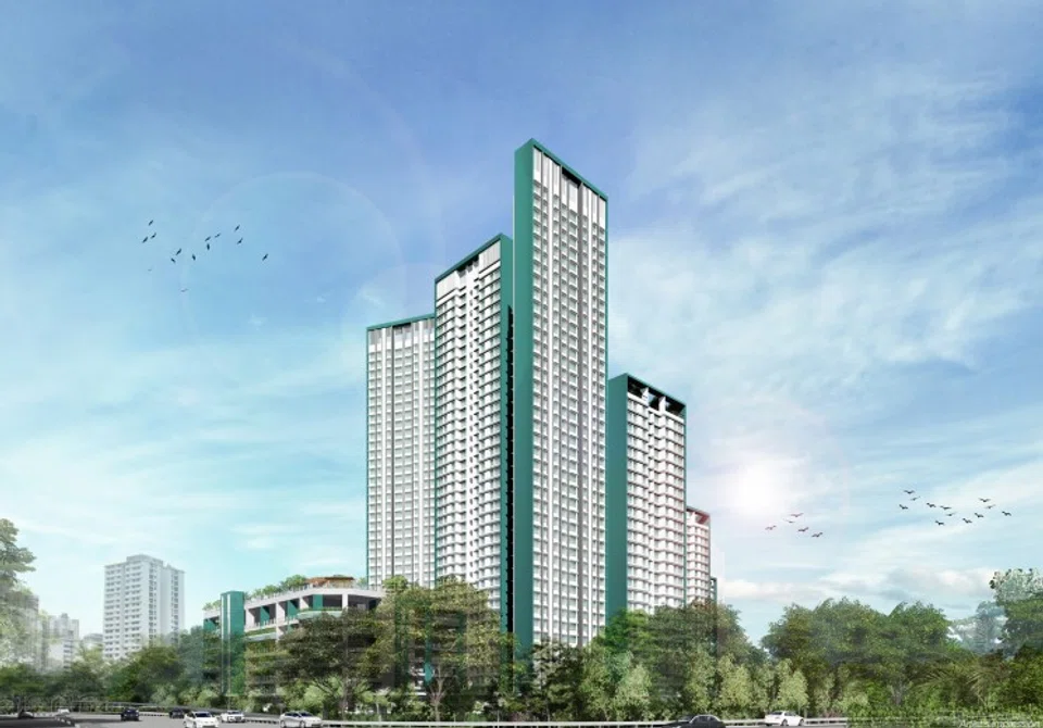 Artist's impression of the Ghim Moh Natura BTO.