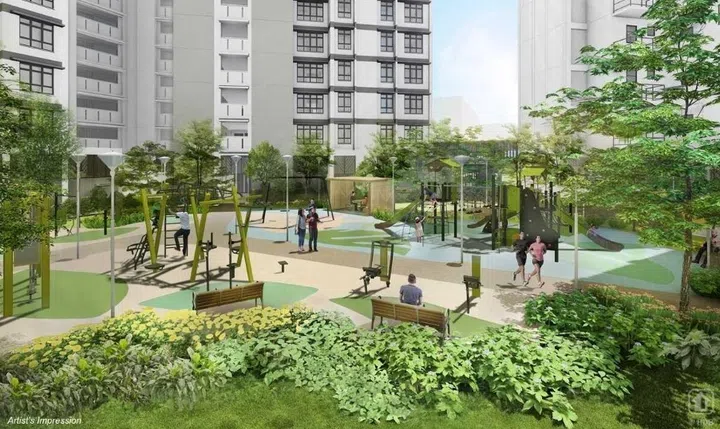 Artist's impression of Clementi Emerald HDB BTO, launched in the July 2025 HDB BTO sales exercise.