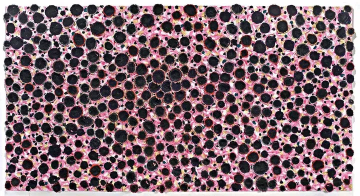 His works are
also influenced
by world events,
such as the
pandemic and
9/11.