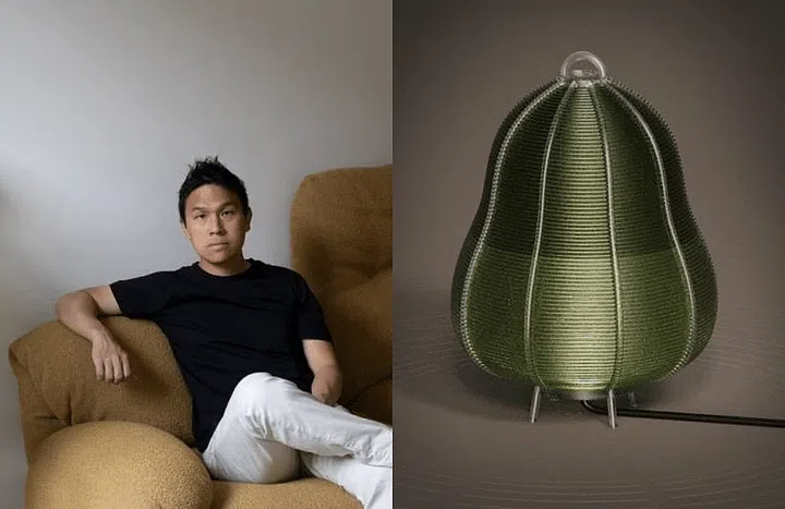 Singaporean designer Gabriel Tan is unveiling a series titled Good Gourd – Hybrid Basketry Lamps.