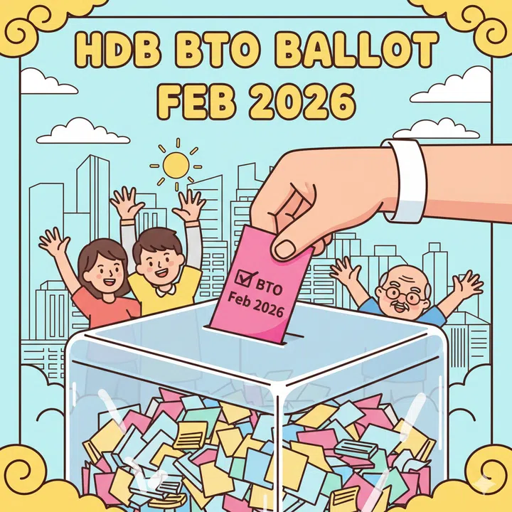 Cartoon drawing illustration of a hand reaching into a box for ballot.