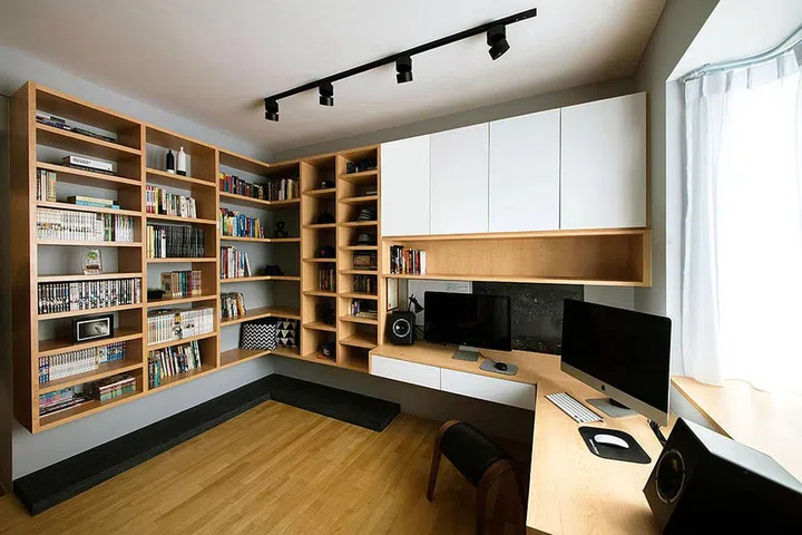 Contemporary Zen interior design for resale 2-bedroom condominium in Caribbean at Keppel Bay in 2016.