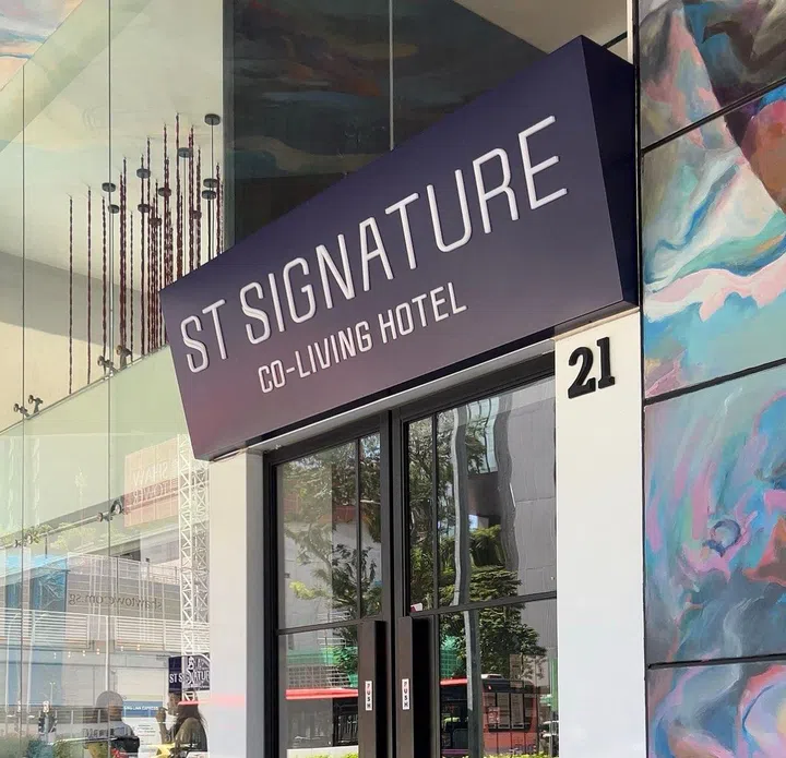 ST Signature Bugis Middle co-living hotel entrance