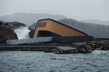 The world's largest underwater restaurant, Under, opened its doors in Norway in 2019. Photo by Ivar Kvaal