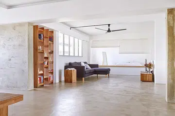 HDB flat, jumbo flat, white walls