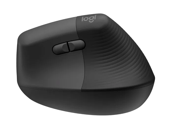 Logitech’s Lift Vertical Ergonomic Mouse in black