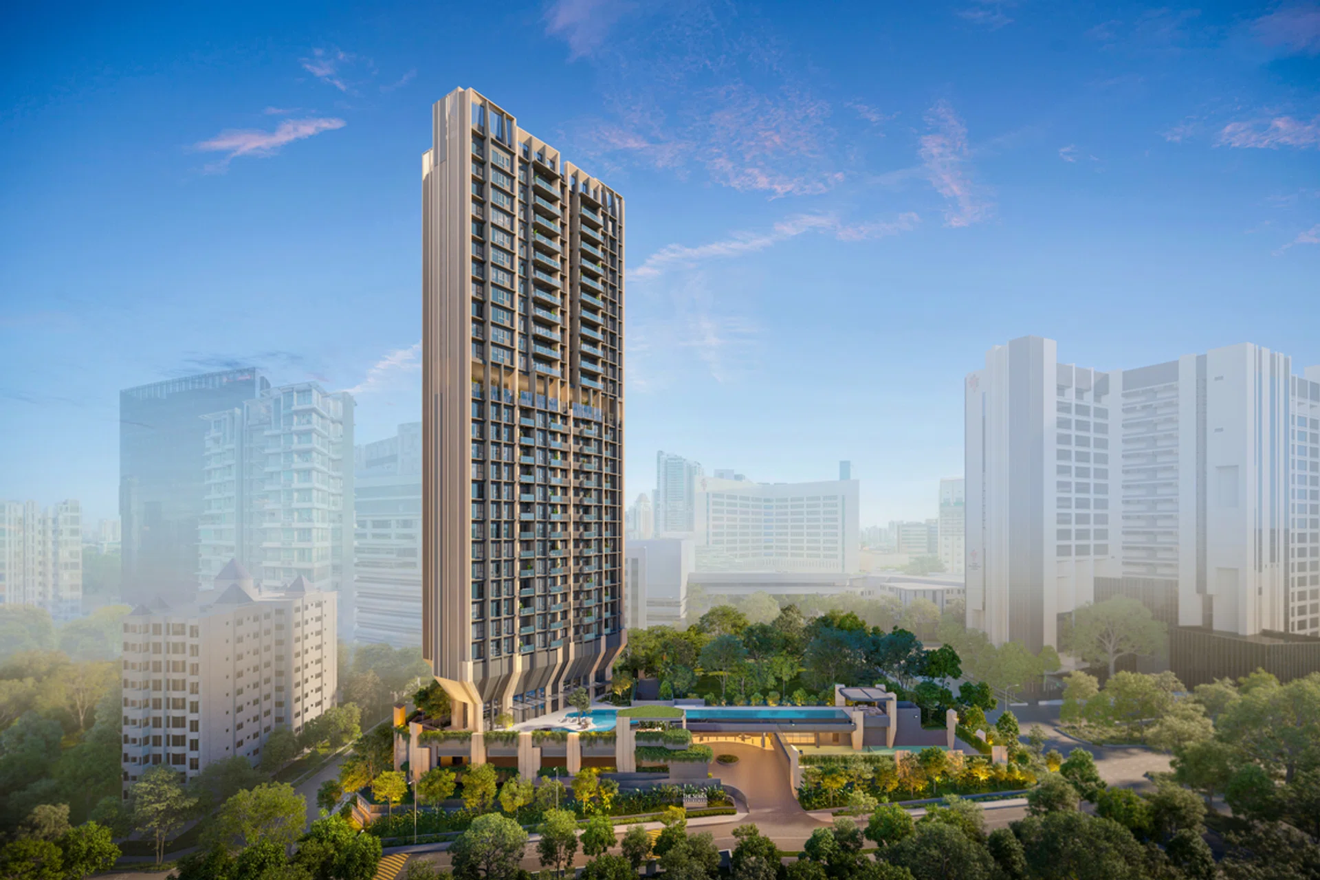The Serra Residences artist’s impression.