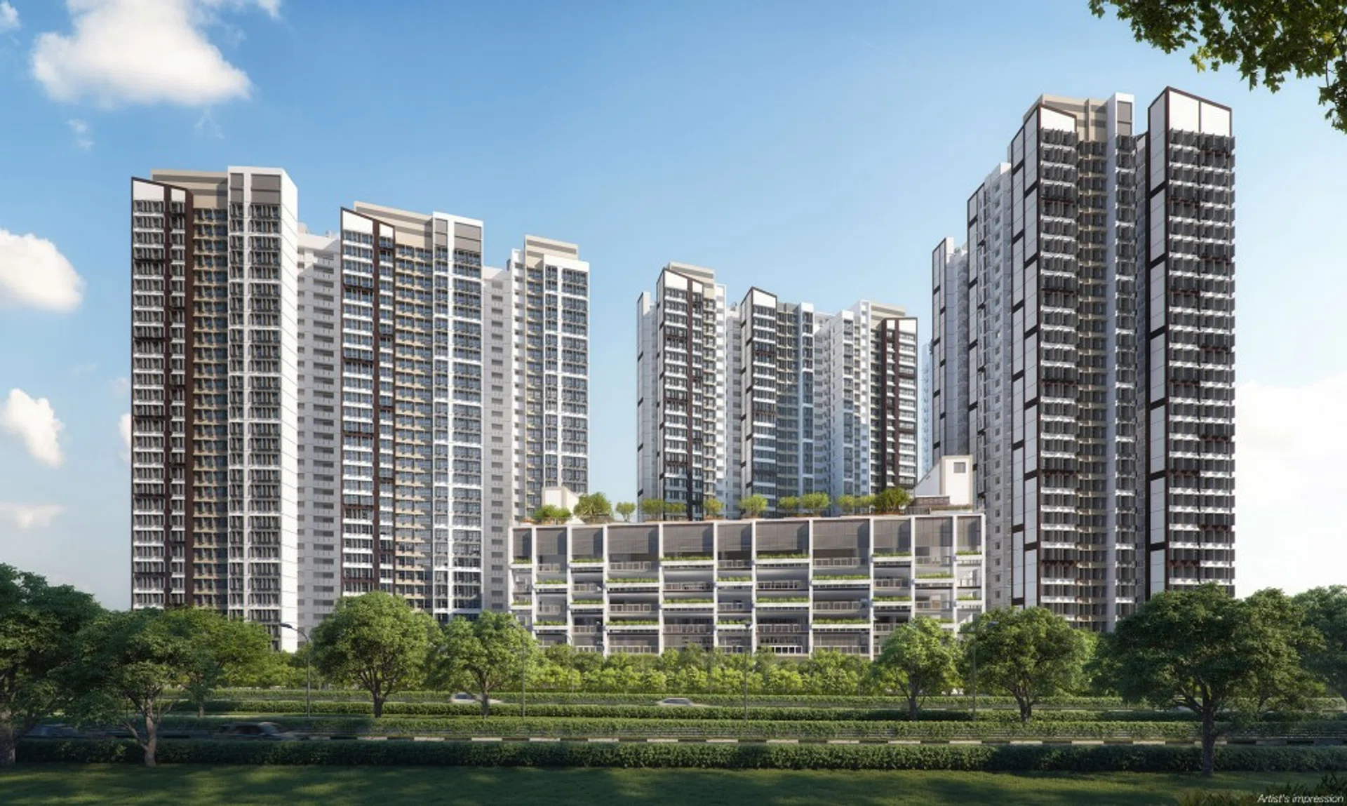 Artist's impression of Tanjong Rhu Parc Front BTO.