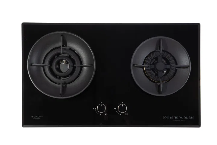 Fujioh Fh-Gs7020 Svgl 2 Burner Double Inner Flame Glass Gas Hob