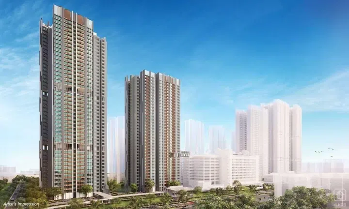 Artist's impression of Alexandra Peaks HDB BTO, launched in the July 2025 HDB BTO sales exercise.