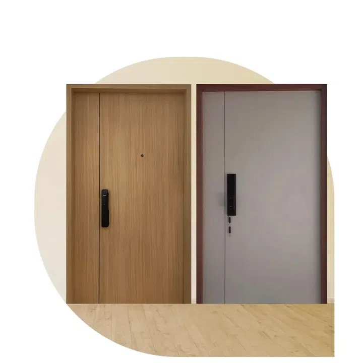 Laminate Door, HDB Laminate Fire-Rated Main Door, $1,188–1,588