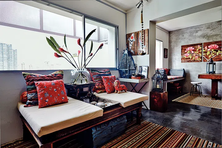 maximalist, maximalism, maximalist home design, home decor, living spaces, bali, thai