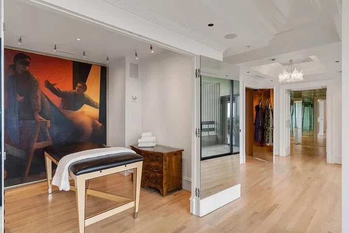 A massage room offers the ultimate in relaxation.