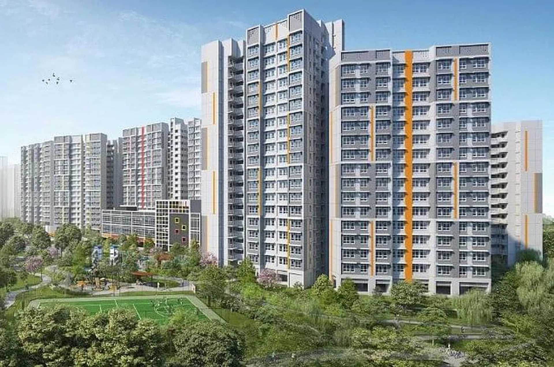 The Matilda Riverside project to be launched in February will have 962 units of two-room flexi, three-, four- and five-room flats across seven blocks. PHOTO: HDB