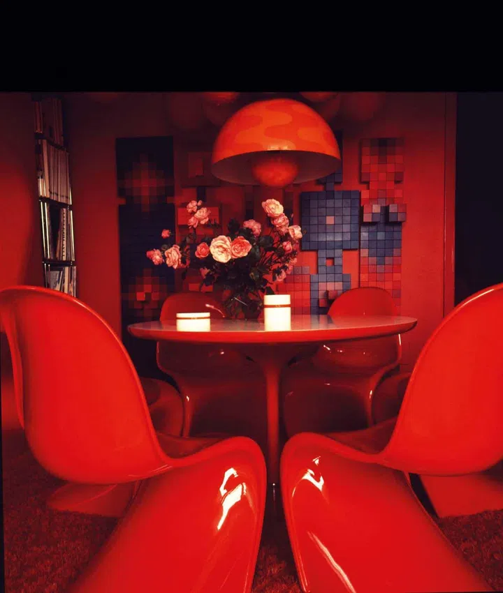 Interiors designed by Verner Panton. Design by Verner Panton, www.verner-panton.com Trademark Verner Panton Design