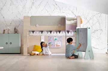 Korean kids furniture brand Lloom's bunk bed for children