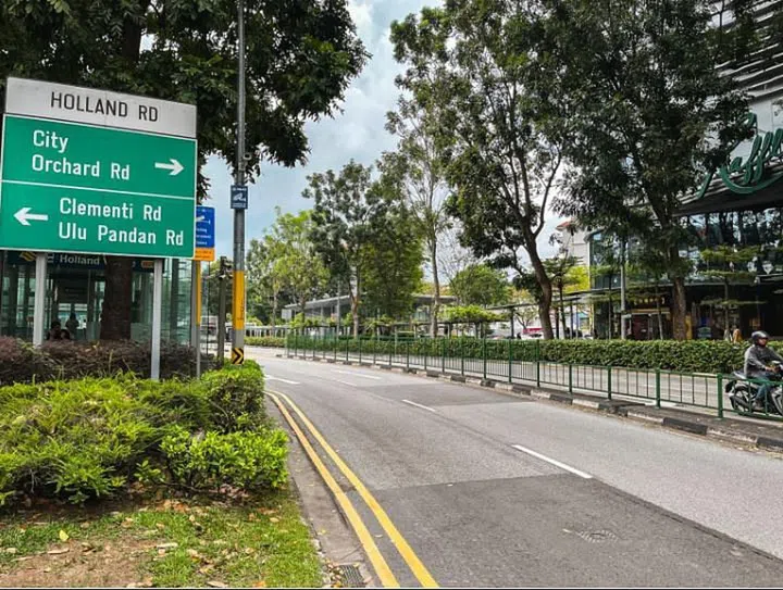 Holland Avenue junction and street signs