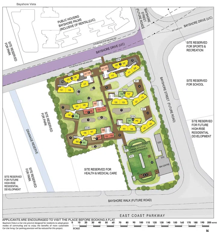 Bayshore Vista BTO site plan.
