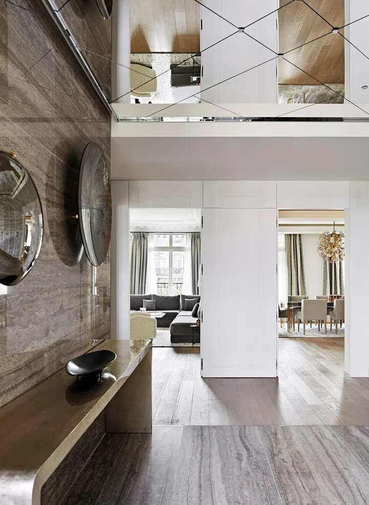 House Tour: A Luxurious, Simple All-White Apartment facing Eiffel Tower in Paris