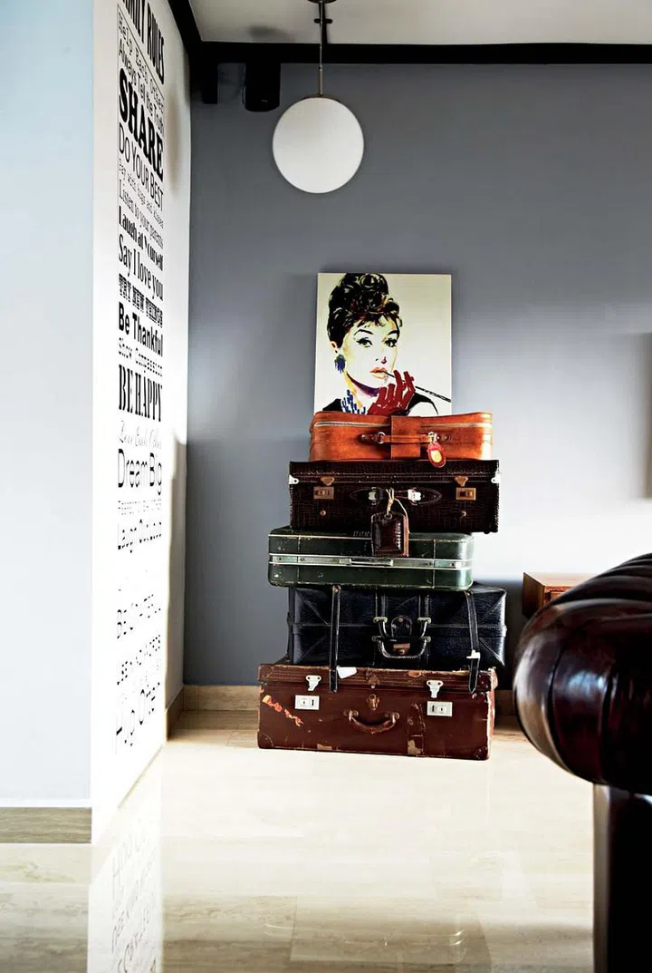 wall decals, suitcases, vintage, luggage