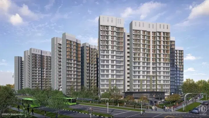 Artist's impression of Yishun Chencharu Green HDB BTO, launched in the February 2025 sales exercise.