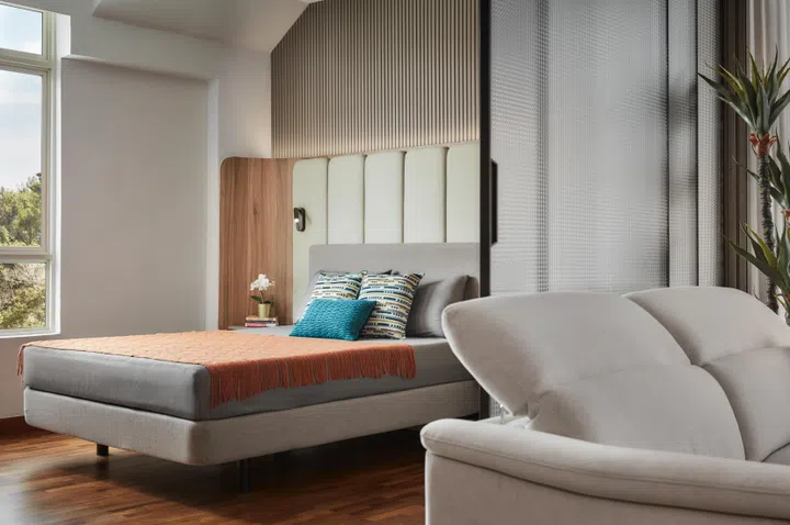 Expansive, hotel-inspired interiors give the master suite a sense of luxury, while remaining deeply personal.