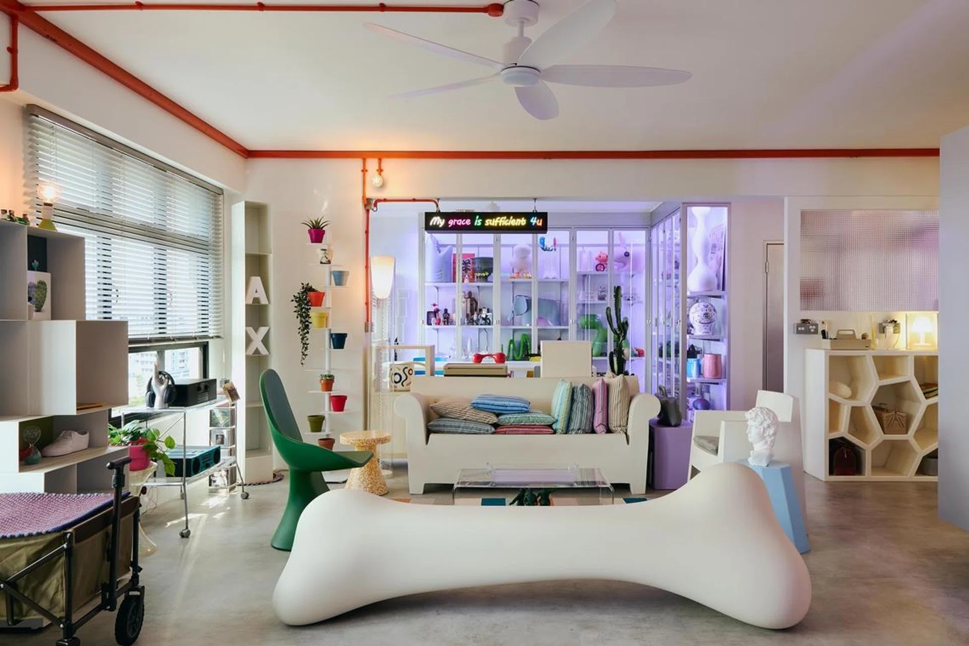 The home is lively and colourful; exactly as the homeowners planned it.