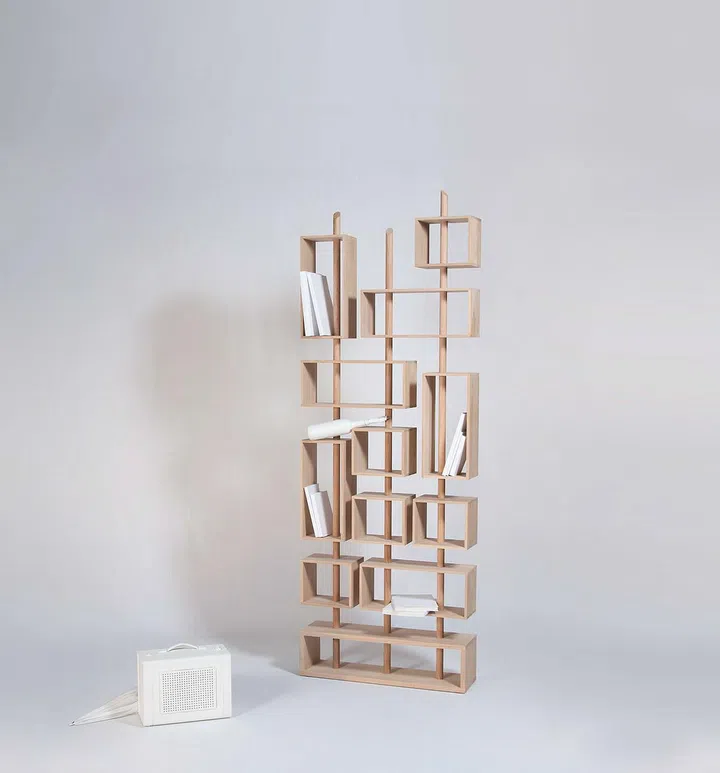 Drugeot Labo, Journey East, wood furniture, French furniture, shelf