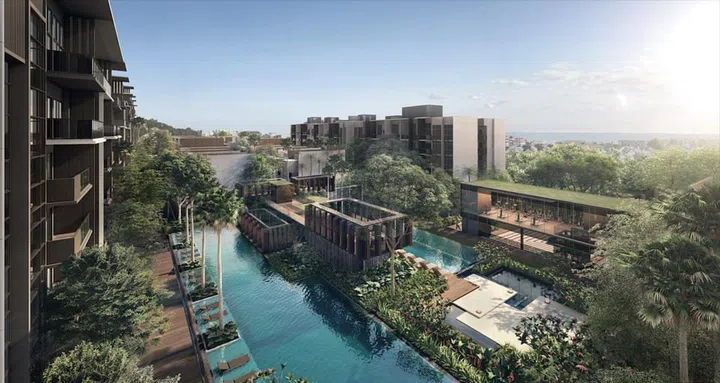 Kent Ridge Hill Residences has both condominium flats and townhouses.