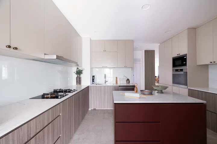 Space, flow, and function were all critical in making this kitchen perfect for an avid baker in this 3-bedroom condo in Orchard Scotts.