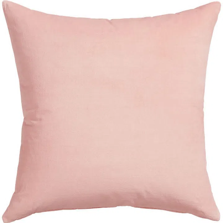 leisure blush, cushion, cb2, pastel, pink, subtle