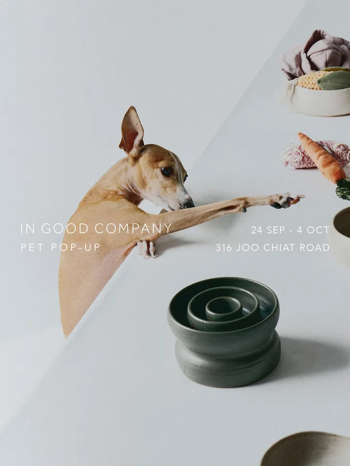 In Good Company x Woof Living Pop-Up will be held at 316 Joo Chiat Road from 24 September to 4 October 2026.