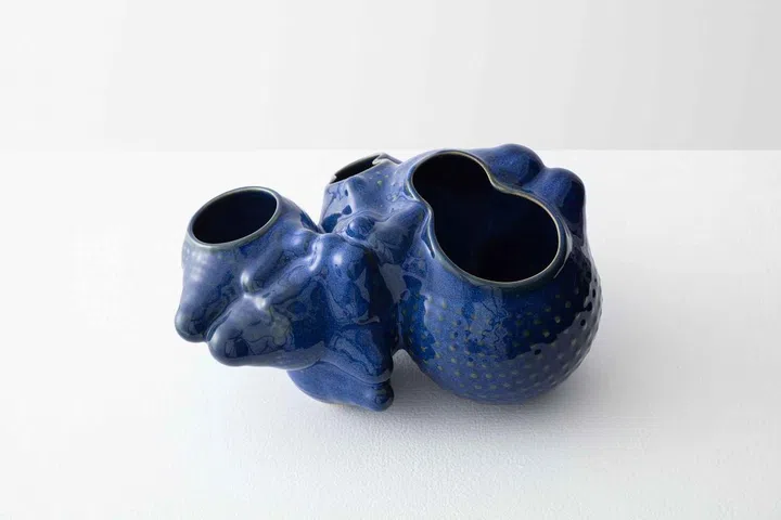 Forma Rosa Studio Botryoidal Planter in ceramic and glazework, $799 from Sol Luminaire Singapore