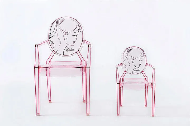 la marie, transparent chair, coloured chair, louis ghost chair