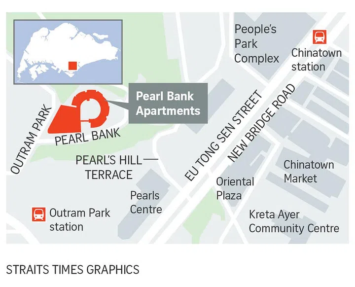 Pearl Bank Apartments En Bloc and Demolition map