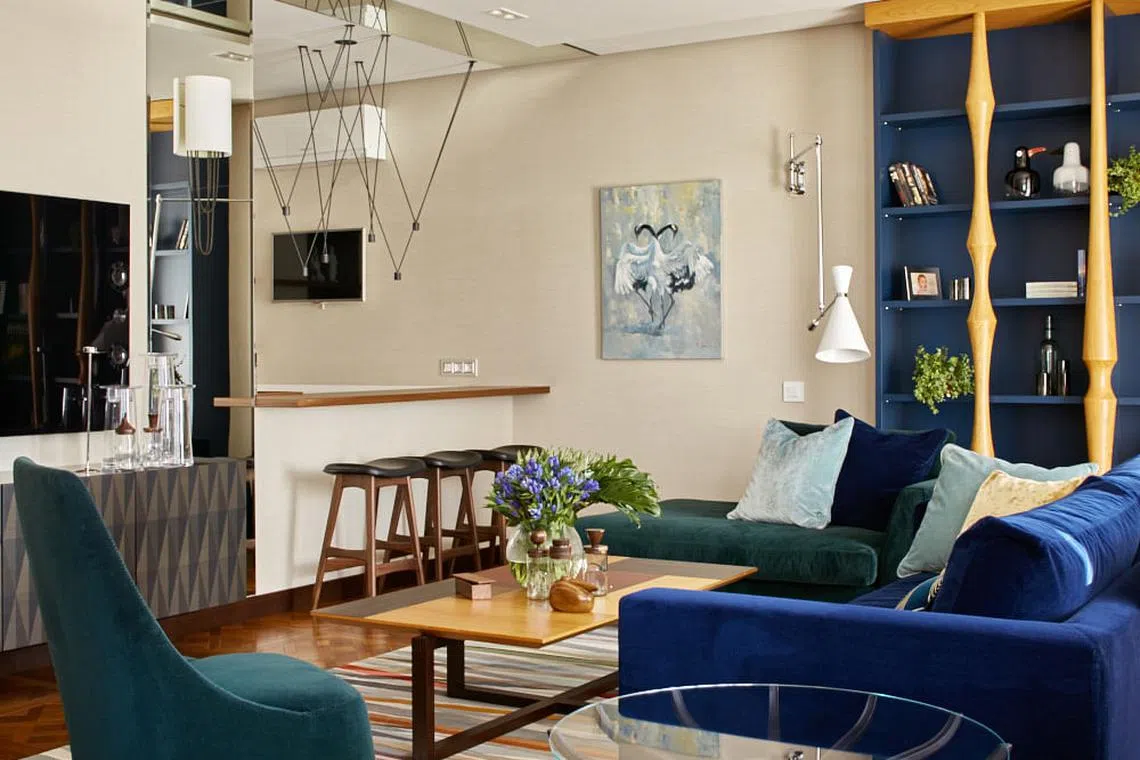 Picture of Contemporary, nature-inspired apartment clad in shades of brown and ...
